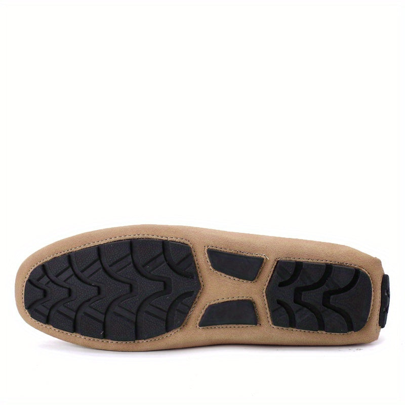 Men's Trendy Breathable Slip On Lace Free Loafers, Causal Outdoor Walking Shoes