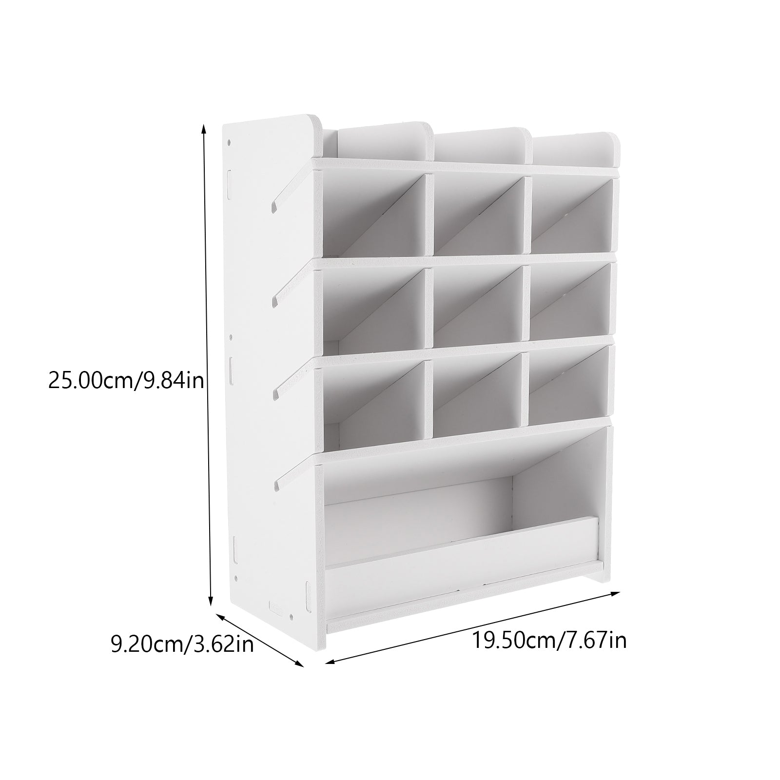 Desktop Storage Box Wood Office Stationery Organizer School Office Pen Stand Living Room Coffee Table Remote Control Organizer