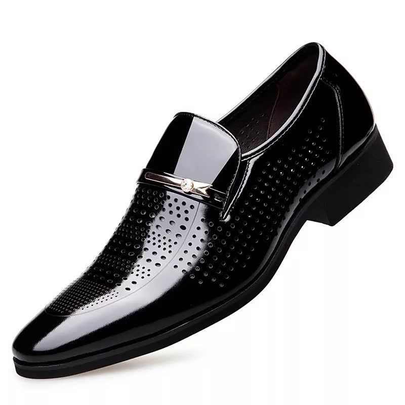 Breathable Men's Hollow Business Shoes Casual Comfortable Versatile Trendy Fashion Soft Bottom Four Seasons/dress Shoes