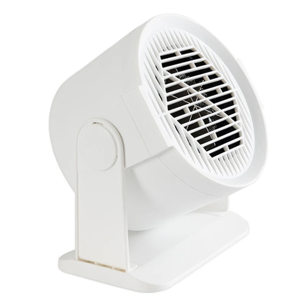 Portable Desktop Electric Heater for Home and Office, Mini Warm Air Fan for Desk Use and Foot Warmer for Cozy Comfort