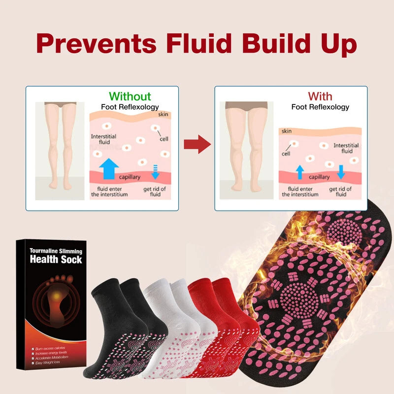 Winter outdoor self-heating thermal socks, care for health and massage, skin-friendly and breathable ski socks, warm feet and