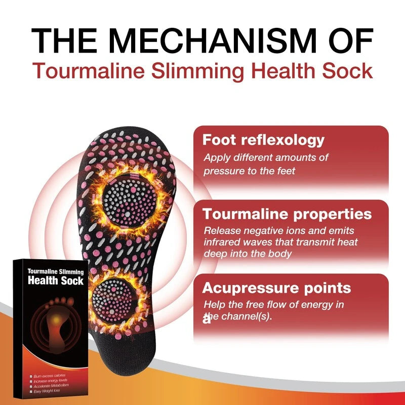 Winter outdoor self-heating thermal socks, care for health and massage, skin-friendly and breathable ski socks, warm feet and
