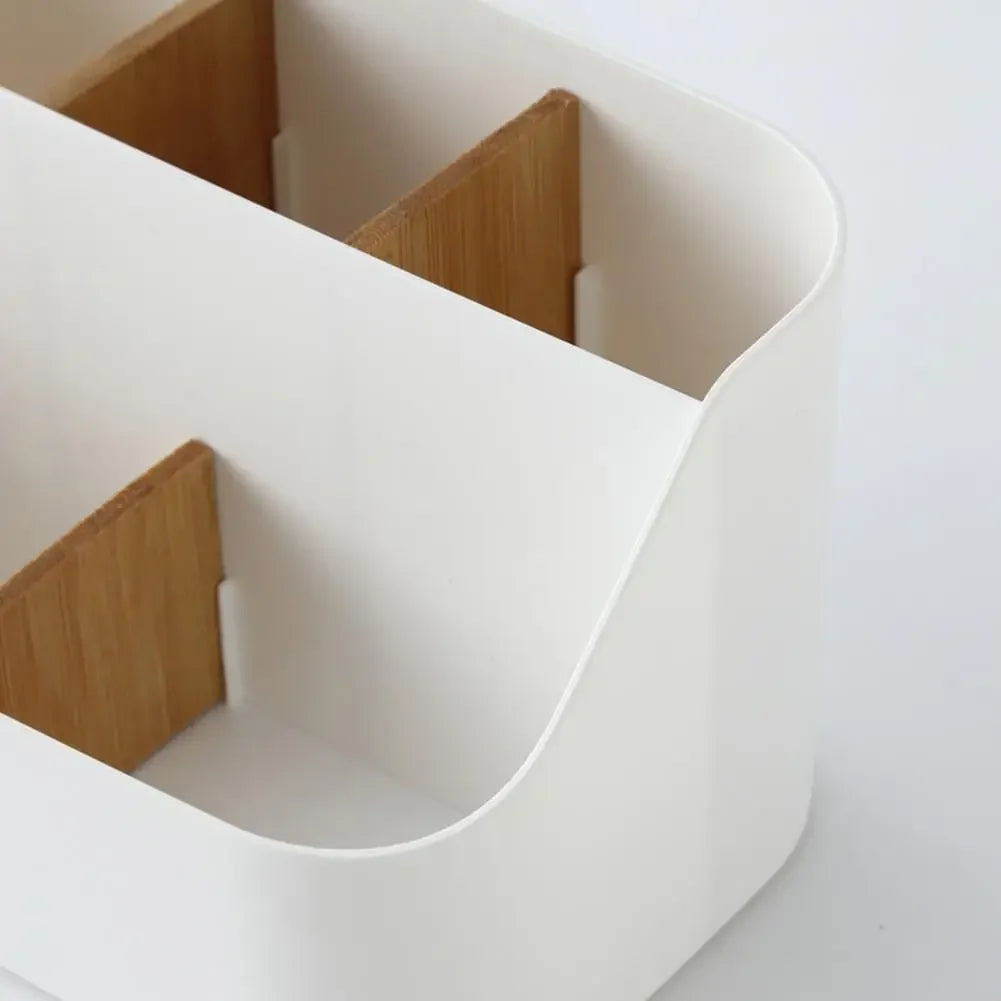 Desk Storage Box Office Supplies Box Makeup Cosmetic Desktop Organizer Plastic Storage Dividing Box for Office Living Room