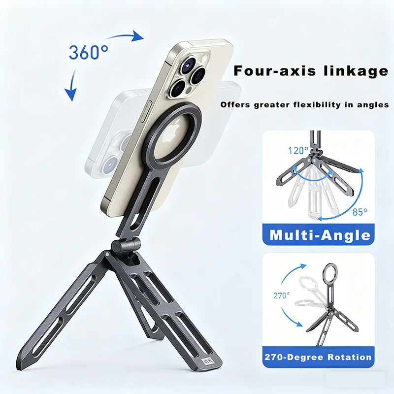 Magnetic phone holder, foldable.