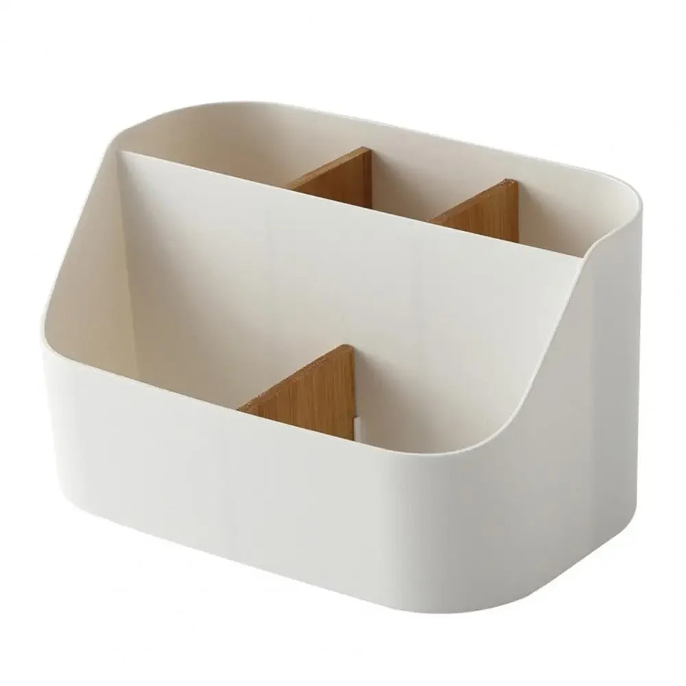 Desk Storage Box Office Supplies Box Makeup Cosmetic Desktop Organizer Plastic Storage Dividing Box for Office Living Room