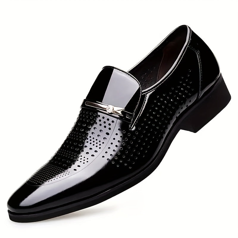 Breathable Men's Hollow Business Shoes Casual Comfortable Versatile Trendy Fashion Soft Bottom Four Seasons/dress Shoes
