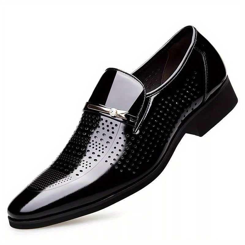 Breathable Men's Hollow Business Shoes Casual Comfortable Versatile Trendy Fashion Soft Bottom Four Seasons/dress Shoes